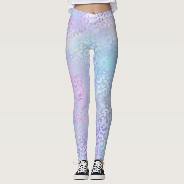 Legging A Série Leopardo Iridescente Design 9 (Frente)