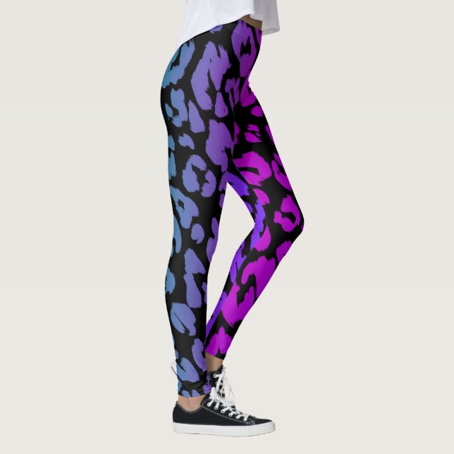 Legging A Série Leopardo Multicolorida Design 1 (Direita)
