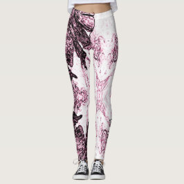 Legging A Splash Of Rose Pink
