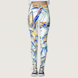 Legging A tinta correu em mais de uma direção? Laranja, az