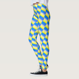 Legging A Ucrânia Azul e Amarela inspirou a paz contra a g