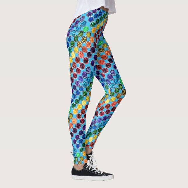 Legging A Vida É Melhor Com O Glitter Pessoal Sparkle Blac (Direita)