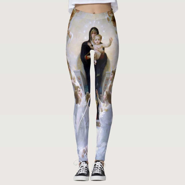 Legging A Virgem com os Anjos por William Bouguereau (Frente)