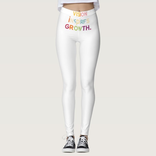 Legging "A Visão Impulsa O Crescimento" (Frente)