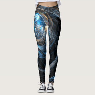 Legging À volta da Abstrato de Arte Mundial