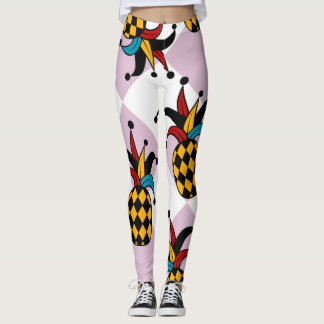 Legging Abacaxi de Harlequin: Vintage de Doodle Estilizado
