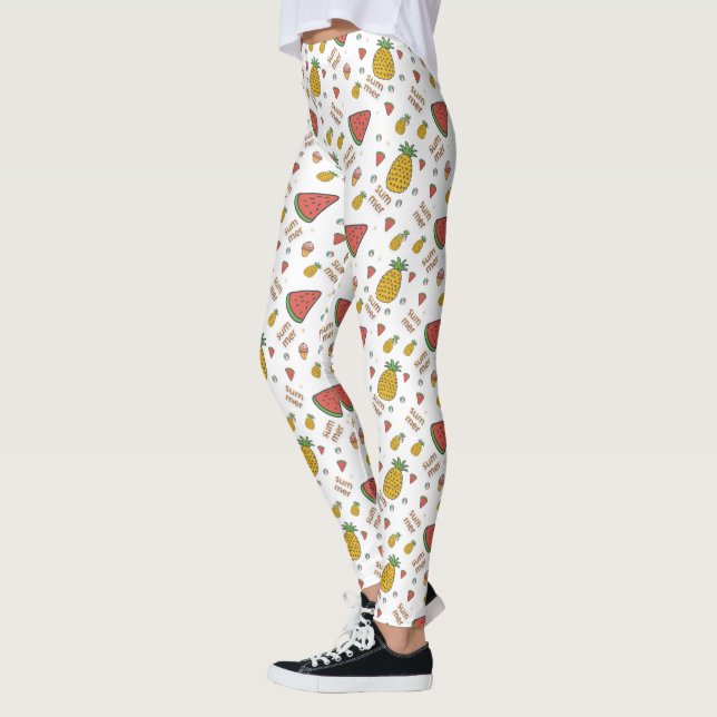 Legging abacaxi engraçado (Esquerda)