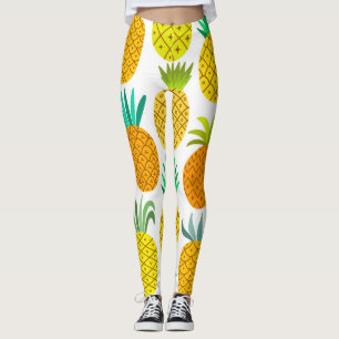 Legging Abacaxi Isolado: Padrão Invisível Da Vintagem.