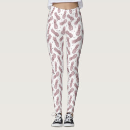 Legging Abacaxis rosa Dourados