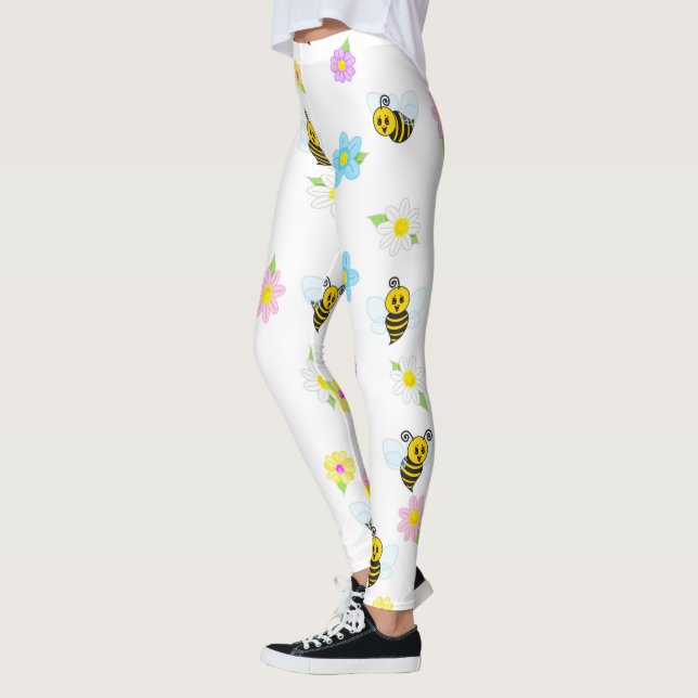 Legging Abeja Melera Amarela Preta Colorida (Esquerda)