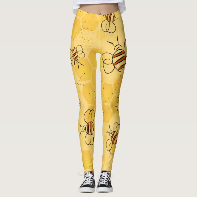 Legging Abeja Zumbido Abelhas Mel Cute  (Frente)