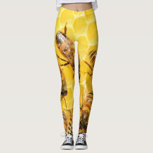 Legging Abelhas de Mel em Honeycomb