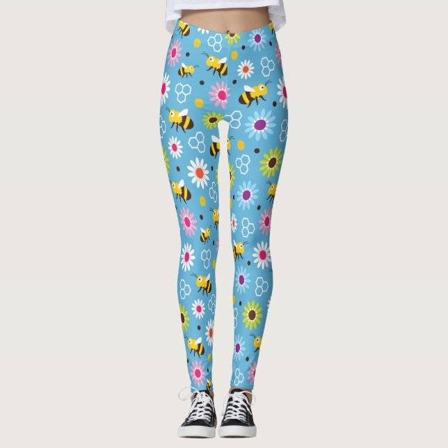 Legging Abelhas e Flores (Frente)