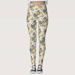 Legging Abelhas Europeias Comem Na Aquarela De Voo