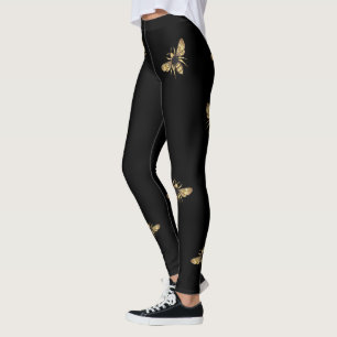 Legging Abelhas Negras e Douradas