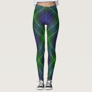 Legging Abercrombie Blue Tartan Xadrez Escocesa