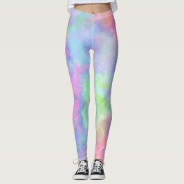 Legging abertura de cor d'água opal: