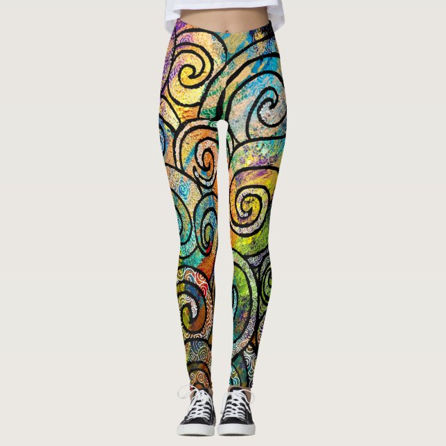 Legging ABL - 307 - Cabelo da Medusa - Pernas (Frente)