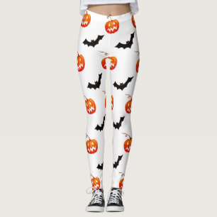 Legging Abóboras e Morcegos de Halloween, Doce ou Travessu