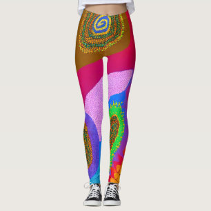 Legging Aboriginal Abstrato Art Vol 05