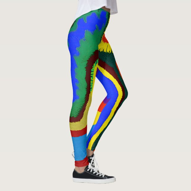 Legging Aboriginal Abstrato Art Vol 08 (Direita)