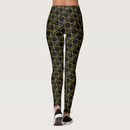 Legging Abraços XO e Beijos de Folha Ouro + Flechos Lumino