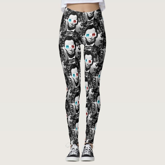 Legging Abraham Lincoln - 3D (Frente)