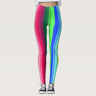 Legging Abstração de padrões folclóricos