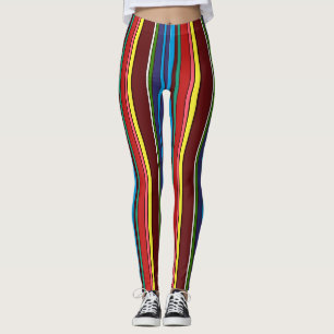 Legging Abstração de padrões folclóricos