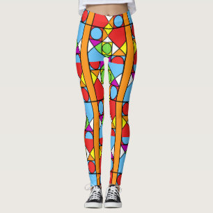 Legging Abstracção #1 das caneleiras