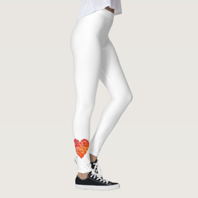 Legging Abstract Heart Confetti Art (Direita)