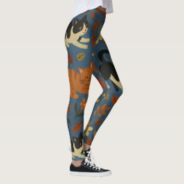 Legging Abstract Modern Collage Artistic Pattern