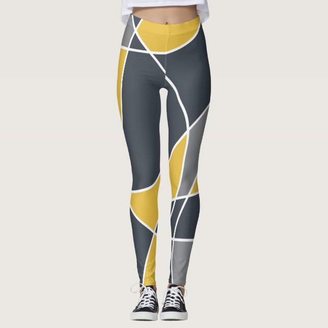 Legging Abstract, modern, geometric, trendy pattern (Frente)