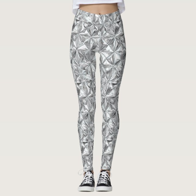 Legging Abstract Mosaic Pattern | Diamond Prism (Frente)