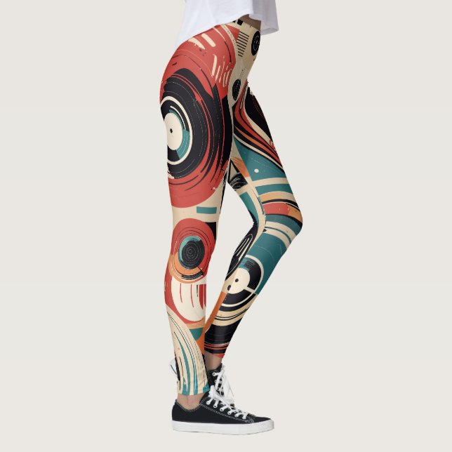 Legging Abstract Records (Direita)