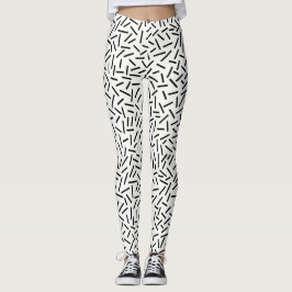 Legging Abstrato 300117 - Preto em branco