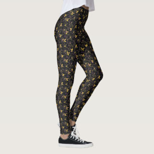 Legging Abstrato Amarelo, Puro e Rosa