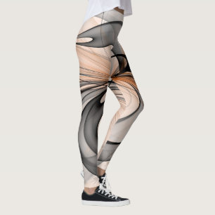 Legging Abstrato Anthracite Cinza Siena Moderna Arte Fract