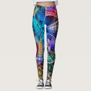 Legging Abstrato Apófise Fractal X + suas ideias
