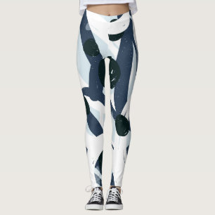 Legging Abstrato Art: Ilustração de pintura sem costura