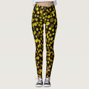 Legging Abstrato Art: Pontos criativos de aquarela.