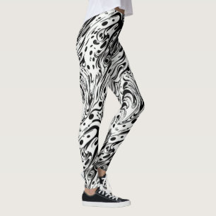 Legging Abstrato Art Swiling Bolinhas líquidas