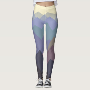 Legging Abstrato Art Winter Mounts Design