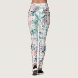 Legging Abstrato artístico Pastel Brush Stroke Patterno