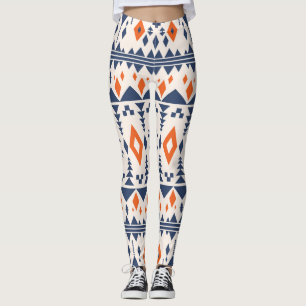 Legging Abstrato Aztec geométrico, padrão perfeito.