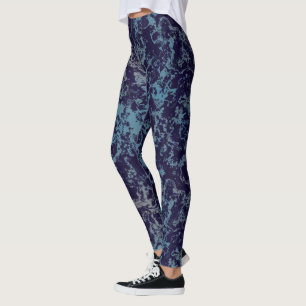 Legging Abstrato azul