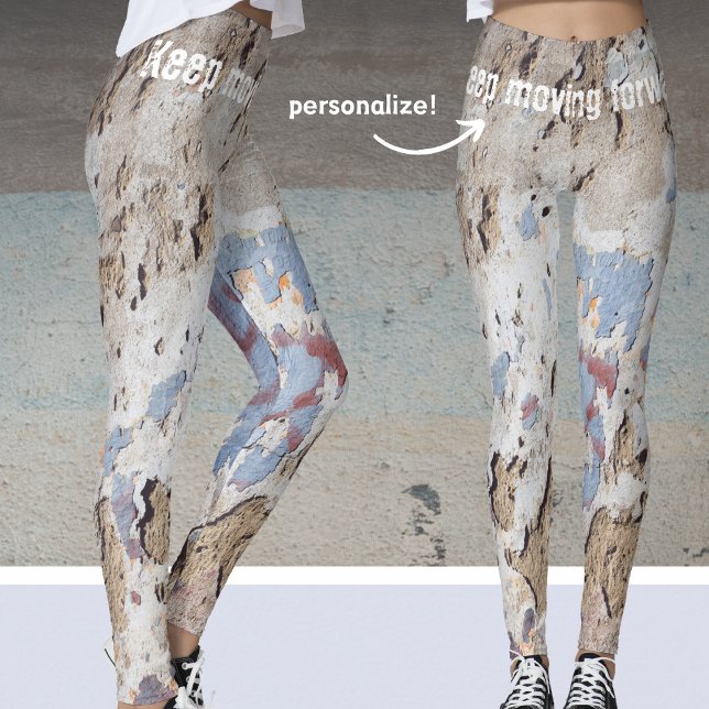 Legging Abstrato azul e bege (Criador carregado)