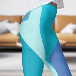 Legging Abstrato Azul Escuro
