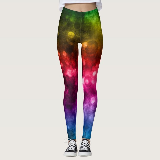 Legging Abstrato Bokeh Design (Frente)