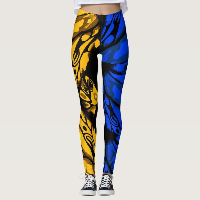 Legging Abstrato Borboleta 2 cores (Frente)